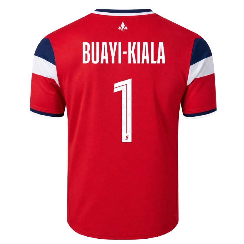 Danxen Dames Israël Buayi-Kiala #1 Rood Wit Koninklijk Blauw Thuisshirt Thuistenue 2026/27 T-Shirt België