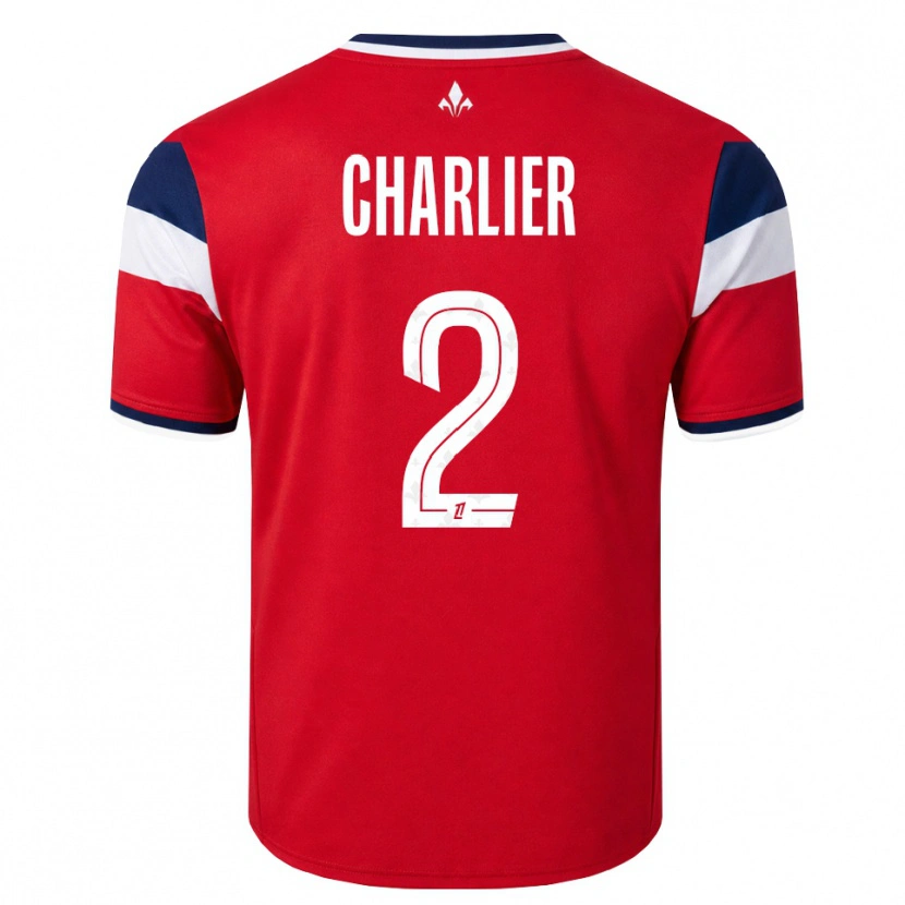 Danxen Dames Amaury Charlier #2 Rood Wit Koninklijk Blauw Thuisshirt Thuistenue 2026/27 T-Shirt België