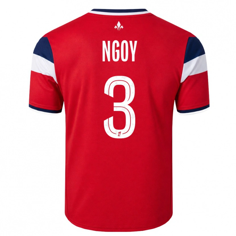 Danxen Dames Nathan Ngoy #3 Rood Wit Koninklijk Blauw Thuisshirt Thuistenue 2026/27 T-Shirt België