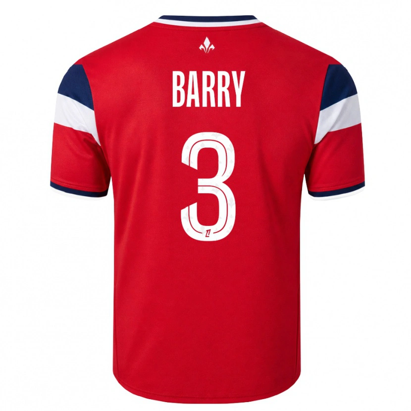 Danxen Dames Léo Barry #3 Rood Wit Koninklijk Blauw Thuisshirt Thuistenue 2026/27 T-Shirt België