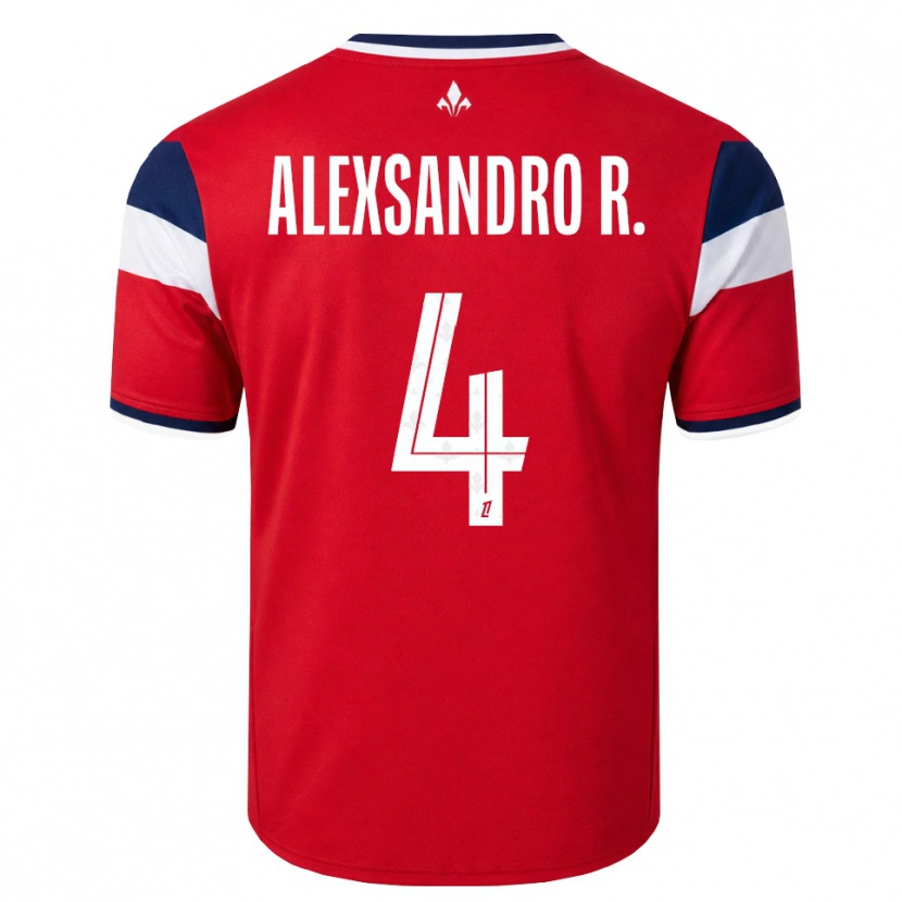 Danxen Dames Alexsandro Victor De Souza Ribeiro #4 Rood Wit Koninklijk Blauw Thuisshirt Thuistenue 2026/27 T-Shirt België