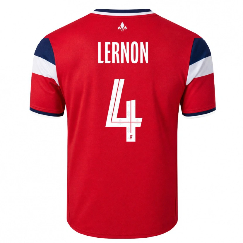 Danxen Dames Jessica Lernon #4 Rood Wit Koninklijk Blauw Thuisshirt Thuistenue 2026/27 T-Shirt België