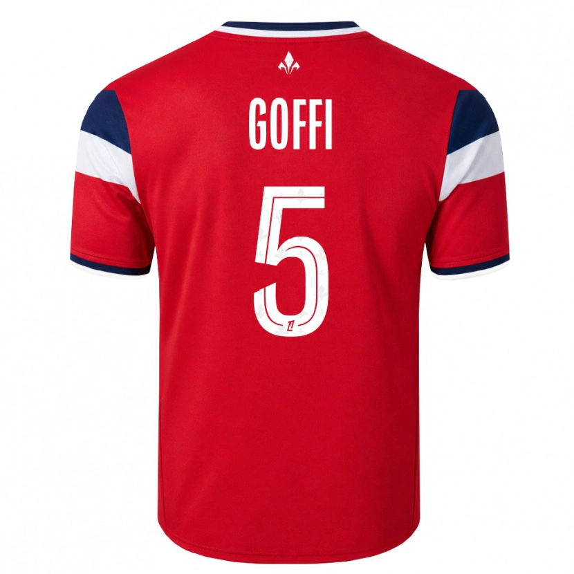 Danxen Dames Maxima Goffi #5 Rood Wit Koninklijk Blauw Thuisshirt Thuistenue 2026/27 T-Shirt België