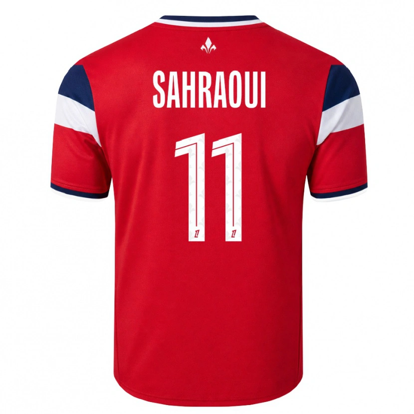 Danxen Dames Osame Sahraoui #11 Rood Wit Koninklijk Blauw Thuisshirt Thuistenue 2026/27 T-Shirt België