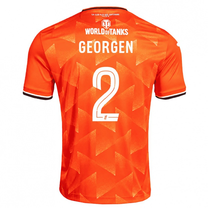 Danxen Dames Alec Georgen #2 Oranje Wit Zwart Thuisshirt Thuistenue 2026/27 T-Shirt België