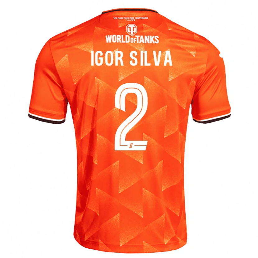 Danxen Dames Igor Silva #2 Oranje Wit Zwart Thuisshirt Thuistenue 2026/27 T-Shirt België