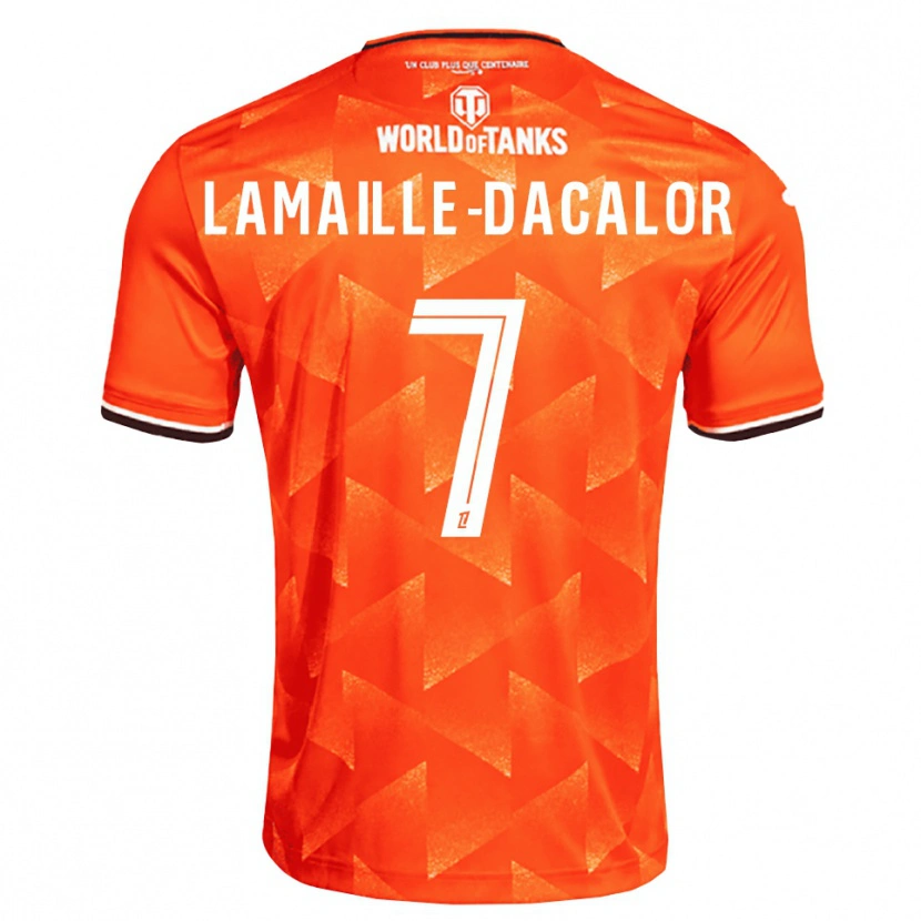 Danxen Dames Olan Lamaille-Dacalor #7 Oranje Wit Zwart Thuisshirt Thuistenue 2026/27 T-Shirt België