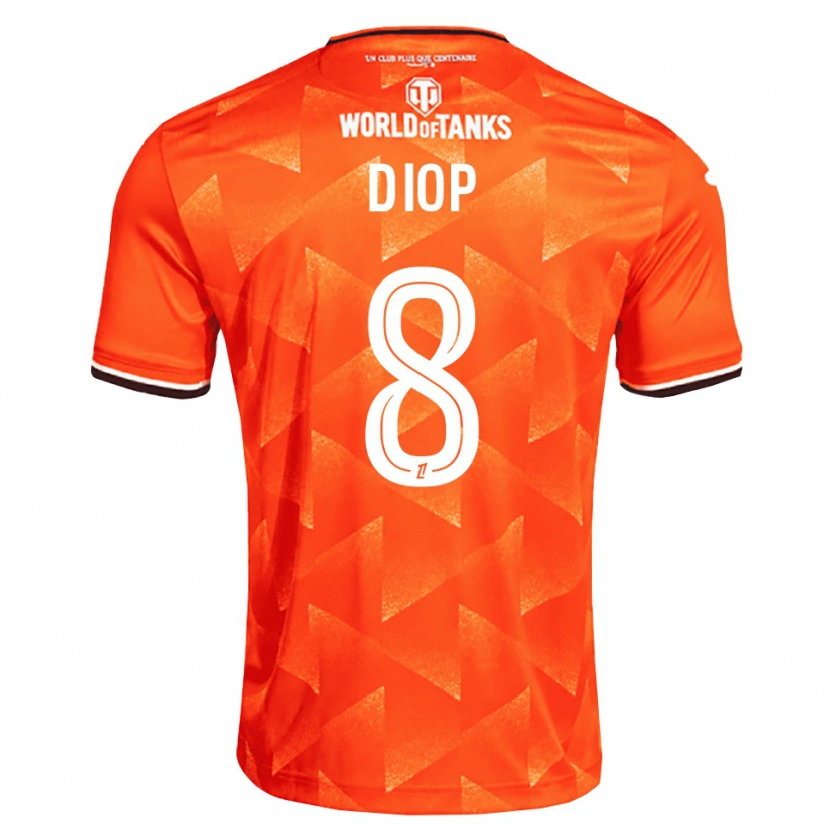 Danxen Dames Samba Diop #8 Oranje Wit Zwart Thuisshirt Thuistenue 2026/27 T-Shirt België