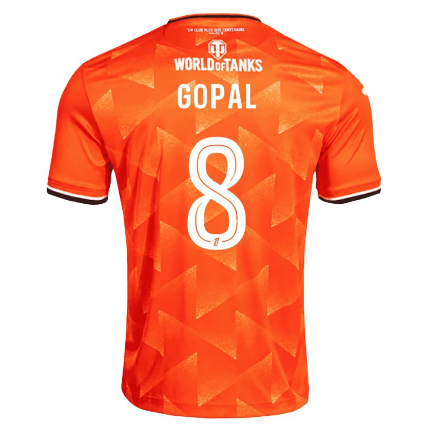 Danxen Dames Julie Gopal #8 Oranje Wit Zwart Thuisshirt Thuistenue 2026/27 T-Shirt België
