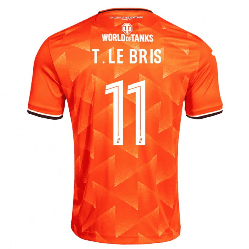 Danxen Dames Théo Le Bris #11 Oranje Wit Zwart Thuisshirt Thuistenue 2026/27 T-Shirt België