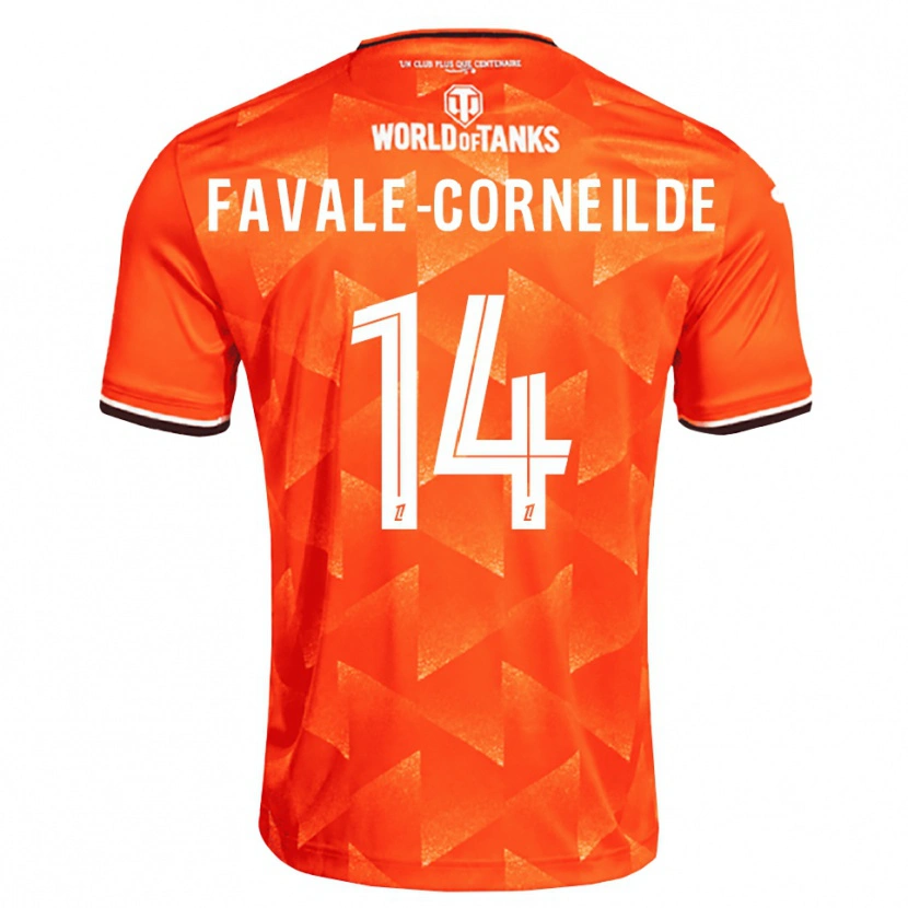 Danxen Dames Gianni Favale-Corneilde #14 Oranje Wit Zwart Thuisshirt Thuistenue 2026/27 T-Shirt België