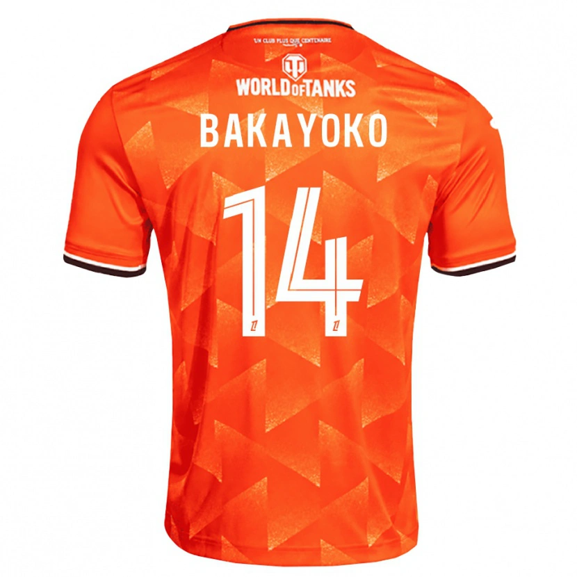 Danxen Dames Tiemoué Bakayoko #14 Oranje Wit Zwart Thuisshirt Thuistenue 2026/27 T-Shirt België