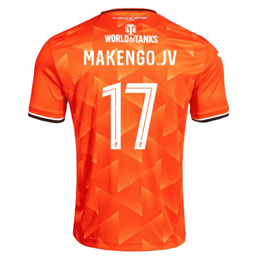 Danxen Dames Jean-Victor Makengo #17 Oranje Wit Zwart Thuisshirt Thuistenue 2026/27 T-Shirt België
