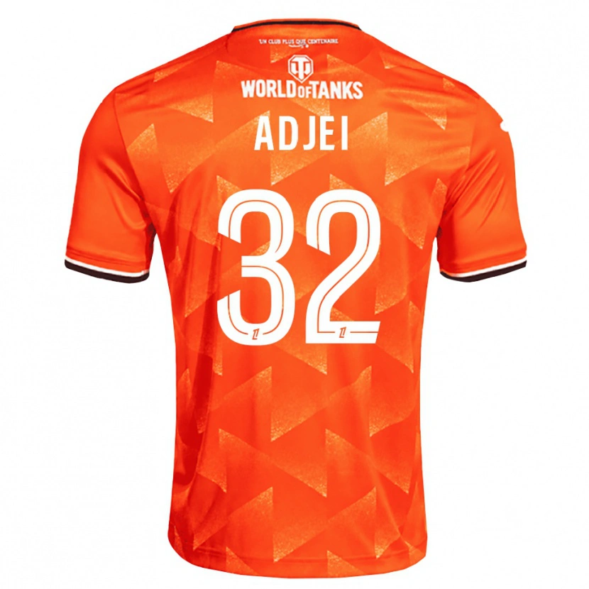 Danxen Dames Nathaniel Adjei #32 Oranje Wit Zwart Thuisshirt Thuistenue 2026/27 T-Shirt België