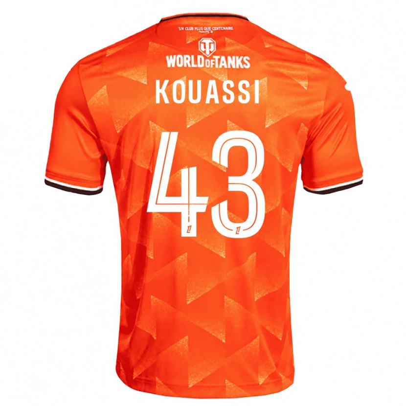 Danxen Dames Arsène Kouassi #43 Oranje Wit Zwart Thuisshirt Thuistenue 2026/27 T-Shirt België