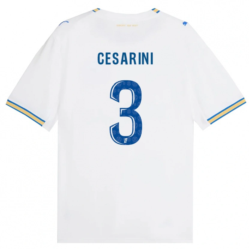 Danxen Dames Gaëtan Cesarini #3 Dodgerblauw Wit Thuisshirt Thuistenue 2026/27 T-Shirt België
