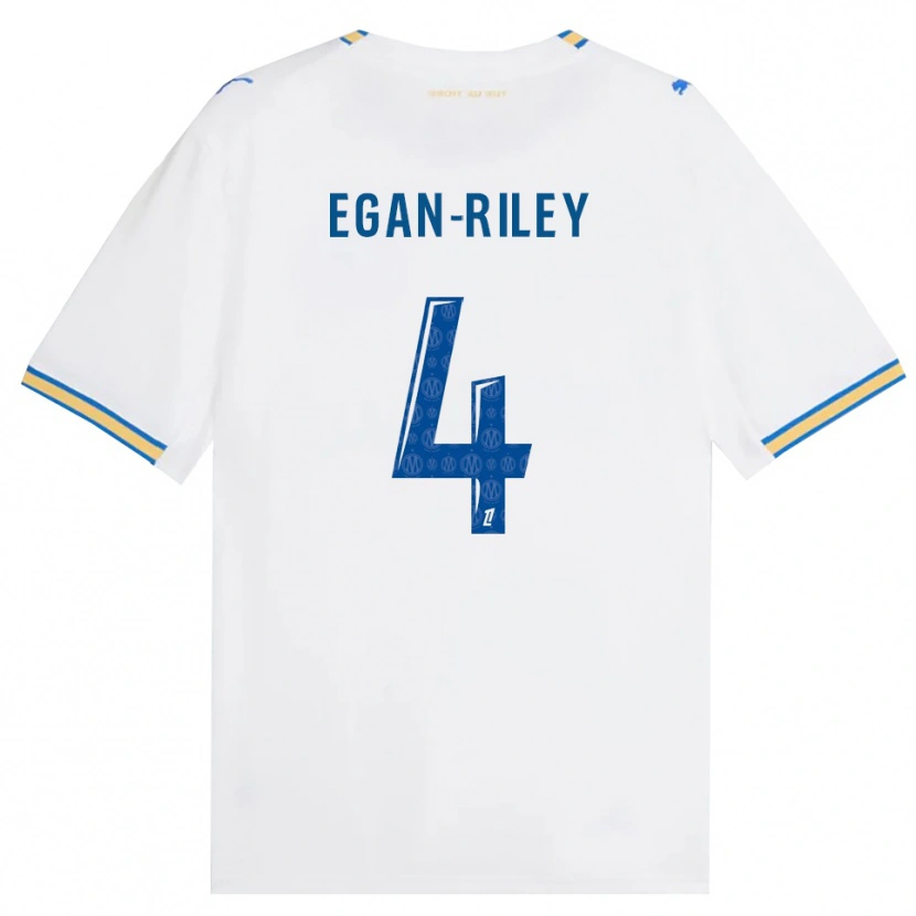 Danxen Dames Cj Egan-Riley #4 Dodgerblauw Wit Thuisshirt Thuistenue 2026/27 T-Shirt België