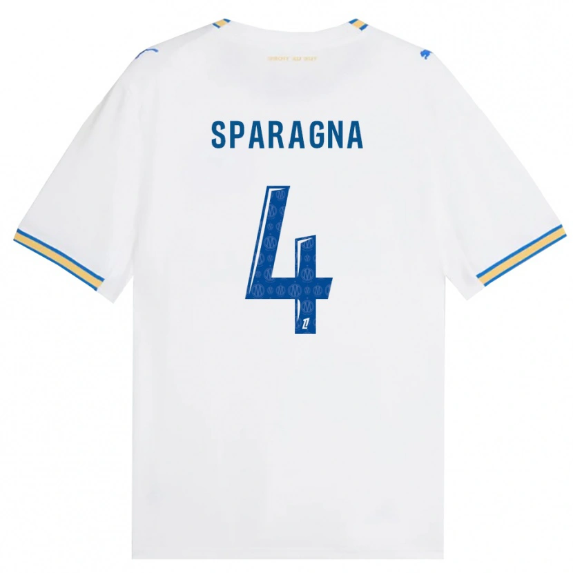 Danxen Dames Stéphane Sparagna #4 Dodgerblauw Wit Thuisshirt Thuistenue 2026/27 T-Shirt België