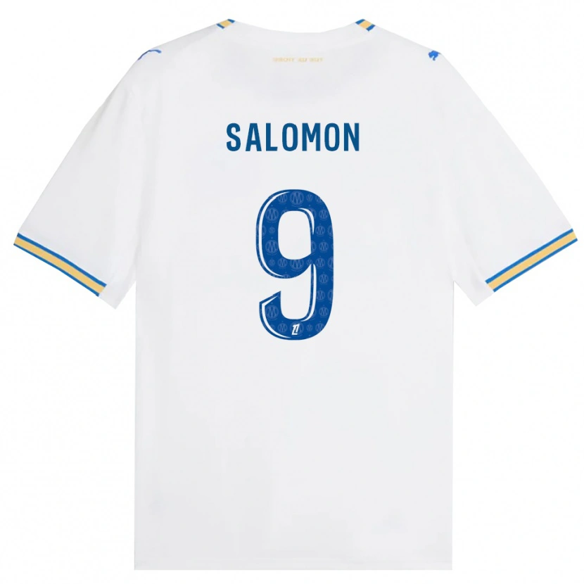 Danxen Dames Maeva Salomon #9 Dodgerblauw Wit Thuisshirt Thuistenue 2026/27 T-Shirt België