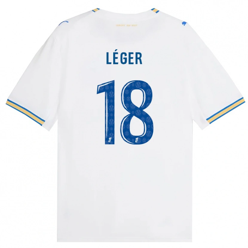 Danxen Dames Marie-Charlotte Léger #18 Dodgerblauw Wit Thuisshirt Thuistenue 2026/27 T-Shirt België