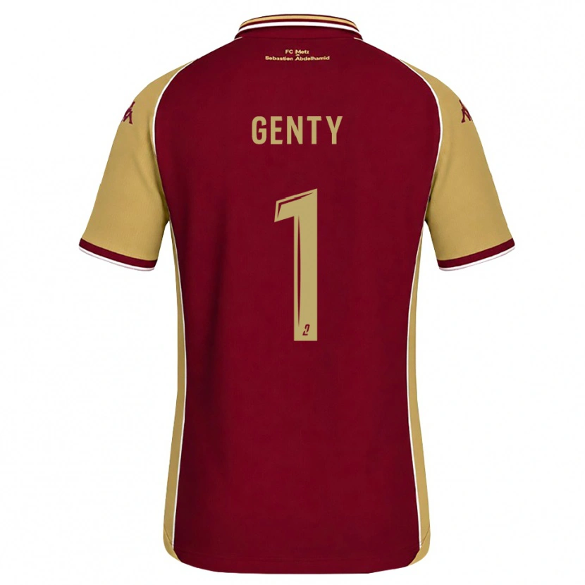 Danxen Dames Julie Genty #1 Goudenrood Donkerrood Thuisshirt Thuistenue 2026/27 T-Shirt België