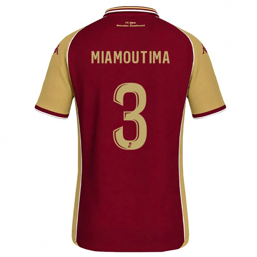Danxen Dames Harly-James Miamoutima #3 Goudenrood Donkerrood Thuisshirt Thuistenue 2026/27 T-Shirt België