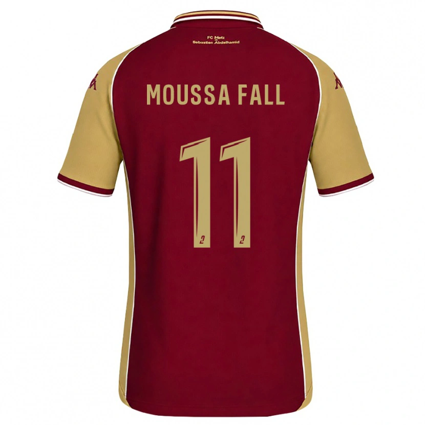 Danxen Dames Pape Moussa Fall #11 Goudenrood Donkerrood Thuisshirt Thuistenue 2026/27 T-Shirt België