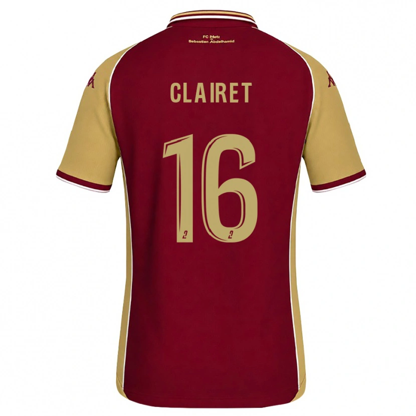 Danxen Dames Duncan Clairet #16 Goudenrood Donkerrood Thuisshirt Thuistenue 2026/27 T-Shirt België