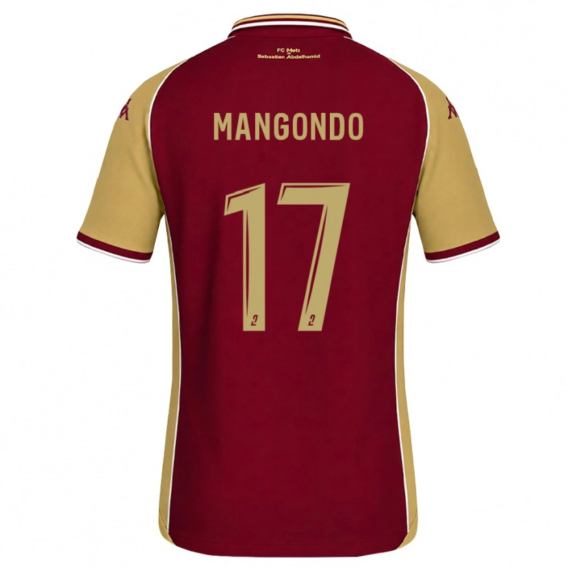Danxen Dames Joseph Mangondo #17 Goudenrood Donkerrood Thuisshirt Thuistenue 2026/27 T-Shirt België