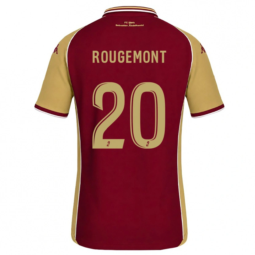 Danxen Dames Justine Rougemont #20 Goudenrood Donkerrood Thuisshirt Thuistenue 2026/27 T-Shirt België