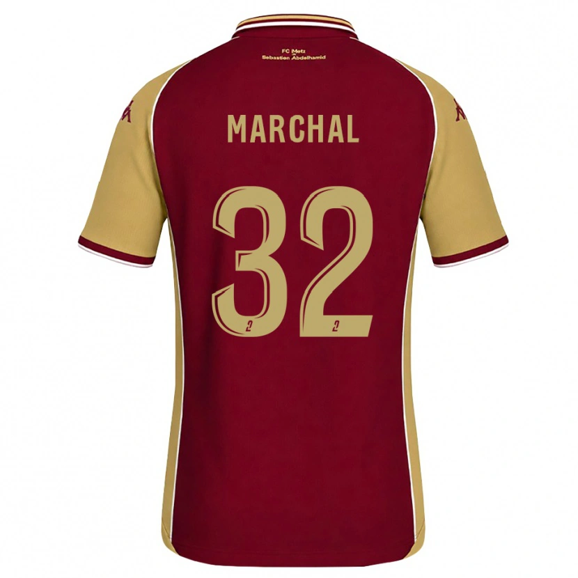 Danxen Dames Adam Marchal #32 Goudenrood Donkerrood Thuisshirt Thuistenue 2026/27 T-Shirt België