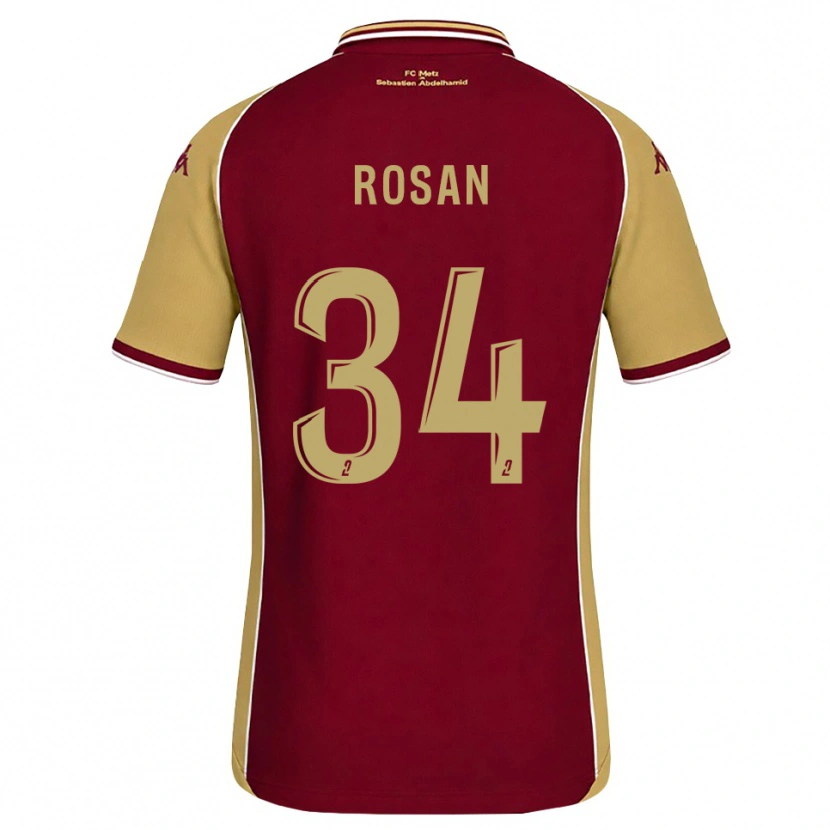 Danxen Dames Kaylia Rosan #34 Goudenrood Donkerrood Thuisshirt Thuistenue 2026/27 T-Shirt België