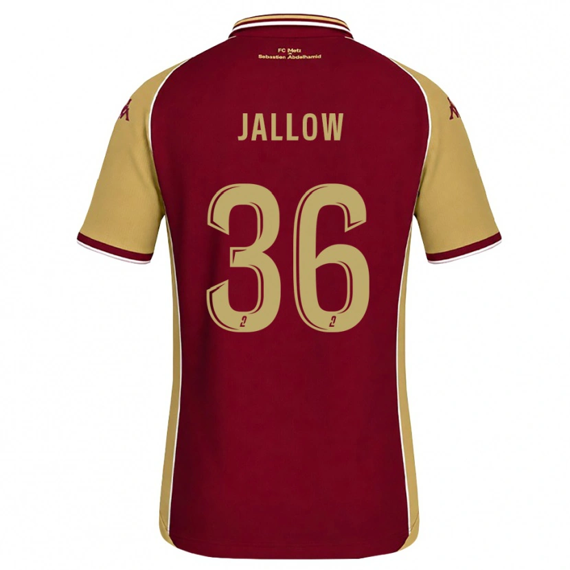 Danxen Dames Ablie Jallow #36 Goudenrood Donkerrood Thuisshirt Thuistenue 2026/27 T-Shirt België