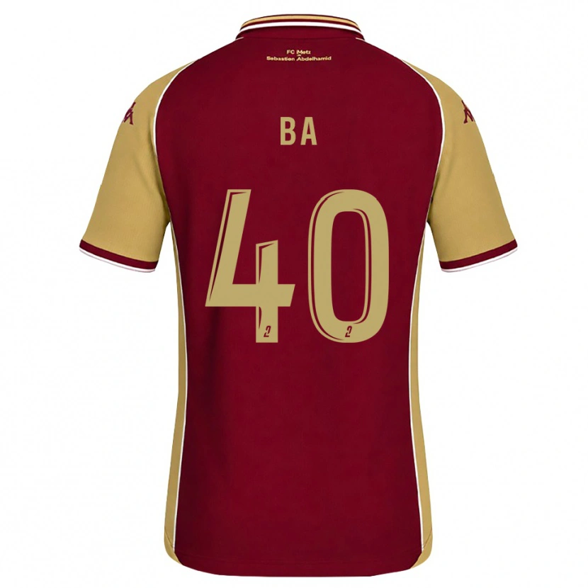 Danxen Dames Ousmane Ba #40 Goudenrood Donkerrood Thuisshirt Thuistenue 2026/27 T-Shirt België