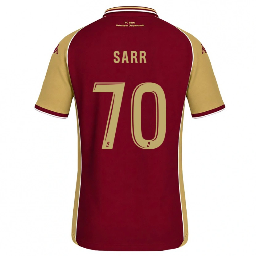 Danxen Dames Bouna Sarr #70 Goudenrood Donkerrood Thuisshirt Thuistenue 2026/27 T-Shirt België