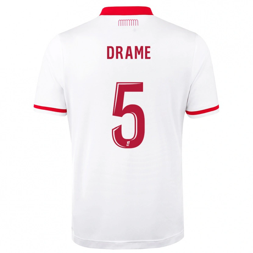 Danxen Dames Massiremba Dramé #5 Rood Wit Thuisshirt Thuistenue 2026/27 T-Shirt België
