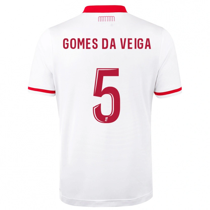 Danxen Dames Melvin Gomes #5 Rood Wit Thuisshirt Thuistenue 2026/27 T-Shirt België