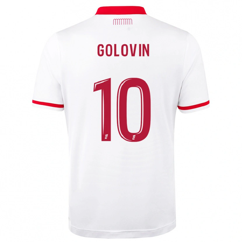 Danxen Dames Aleksandr Golovin #10 Rood Wit Thuisshirt Thuistenue 2026/27 T-Shirt België