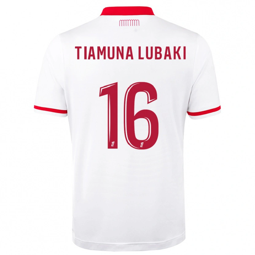 Danxen Dames Loïc Tiamuna Lubaki #16 Rood Wit Thuisshirt Thuistenue 2026/27 T-Shirt België