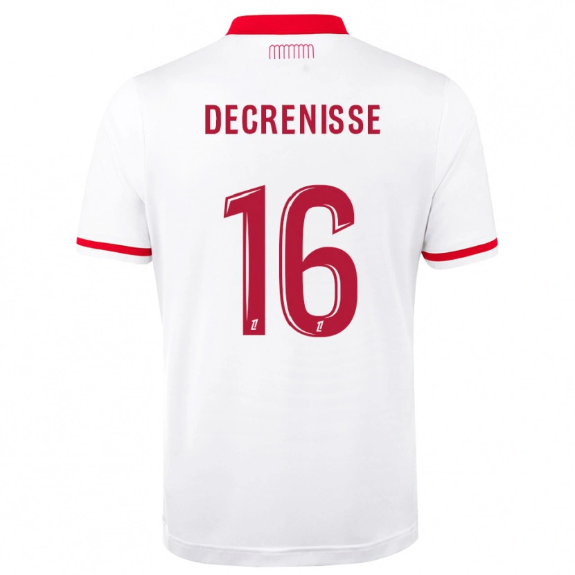 Danxen Dames Axel Decrenisse #16 Rood Wit Thuisshirt Thuistenue 2026/27 T-Shirt België