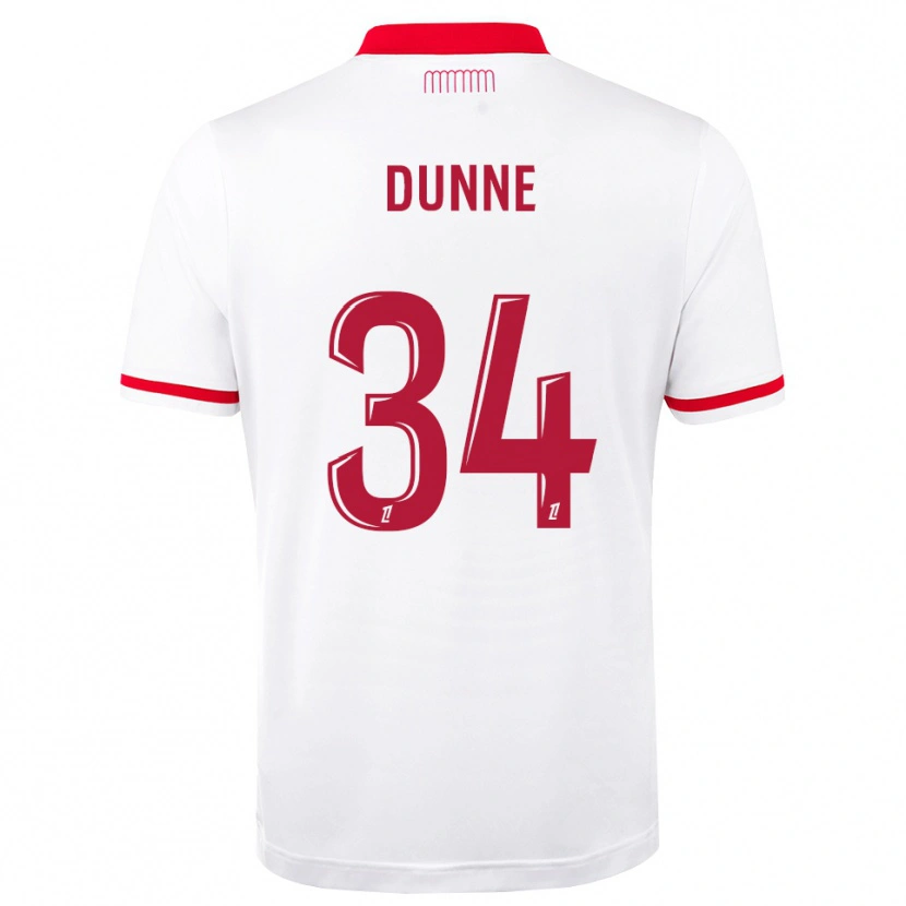 Danxen Dames David Dunne #34 Rood Wit Thuisshirt Thuistenue 2026/27 T-Shirt België