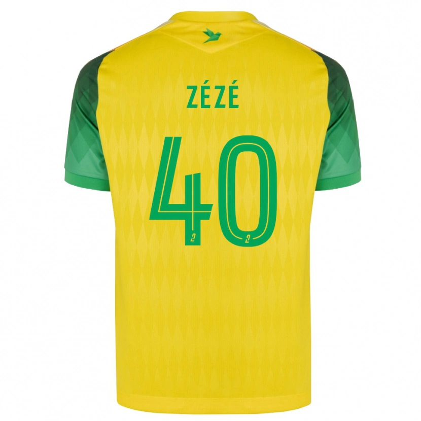 Danxen Dames Yanel Zézé #40 Geel Groen Rood Thuisshirt Thuistenue 2026/27 T-Shirt België