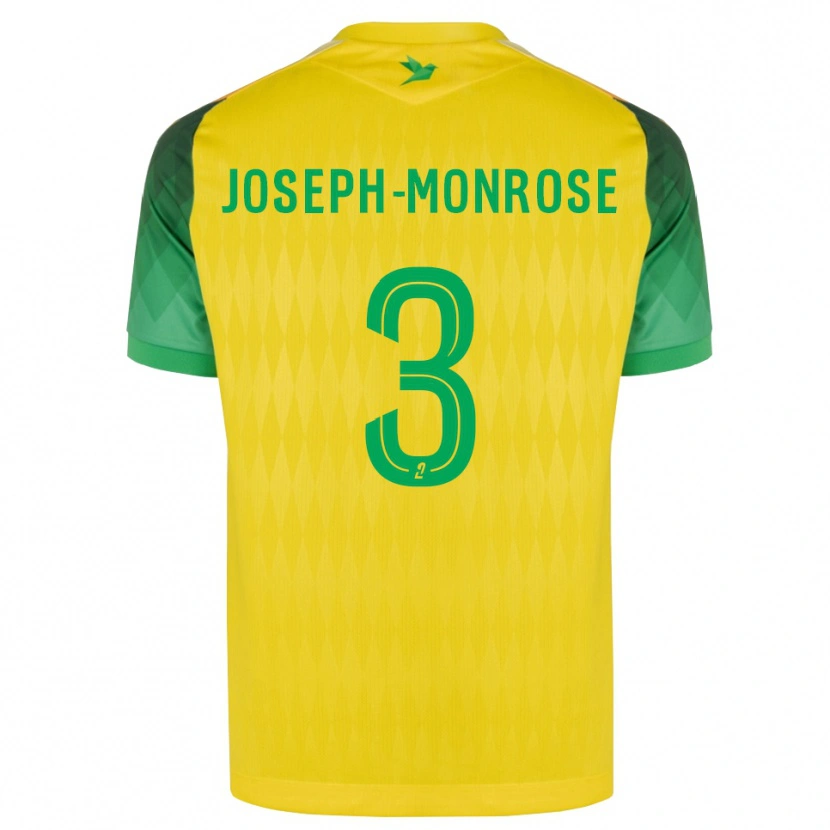 Danxen Dames Florian Joseph-Monrose #3 Geel Groen Rood Thuisshirt Thuistenue 2026/27 T-Shirt België