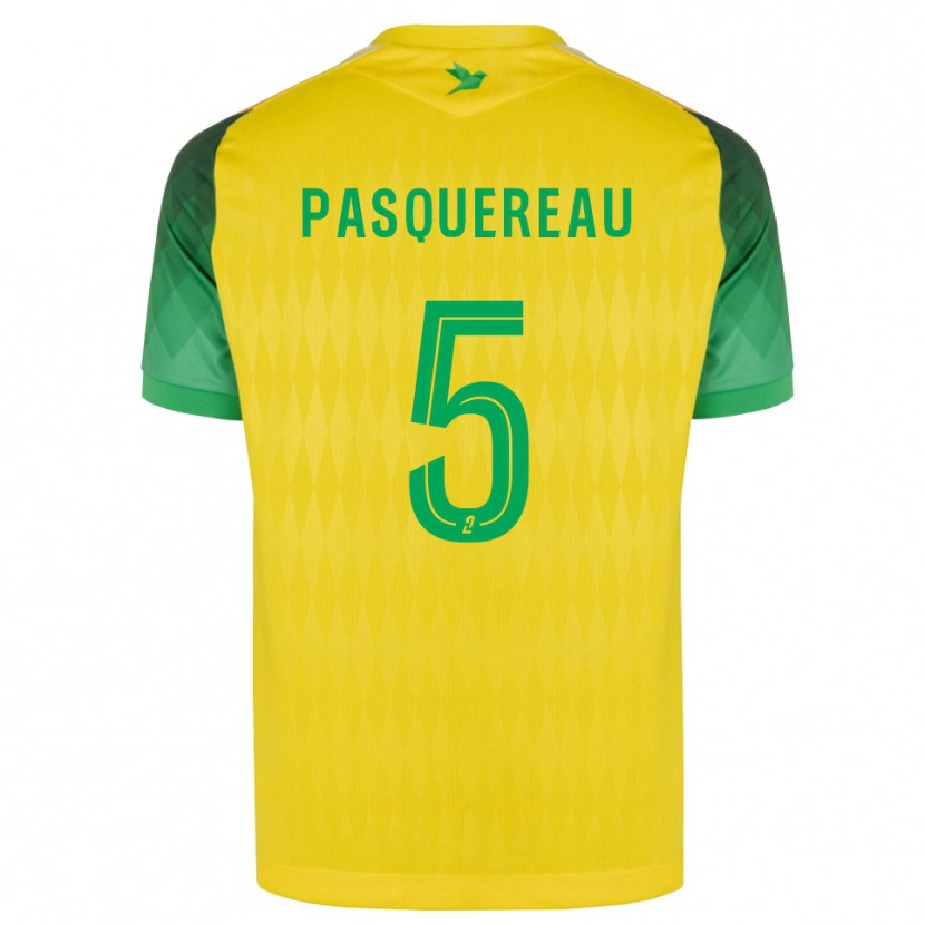 Danxen Dames Julie Pasquereau #5 Geel Groen Rood Thuisshirt Thuistenue 2026/27 T-Shirt België