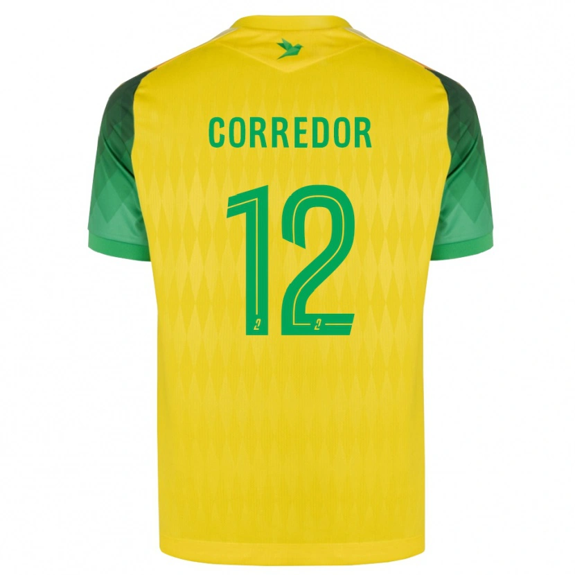 Danxen Dames Killian Corredor #12 Geel Groen Rood Thuisshirt Thuistenue 2026/27 T-Shirt België