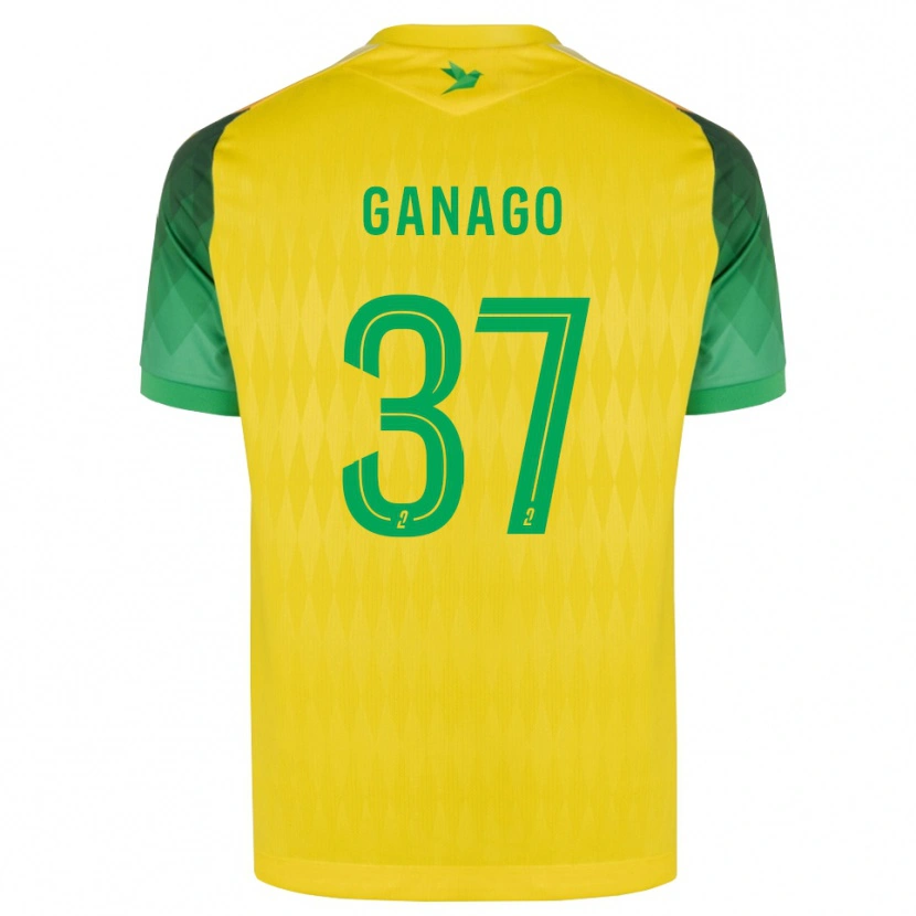 Danxen Dames Ignatius Ganago #37 Geel Groen Rood Thuisshirt Thuistenue 2026/27 T-Shirt België