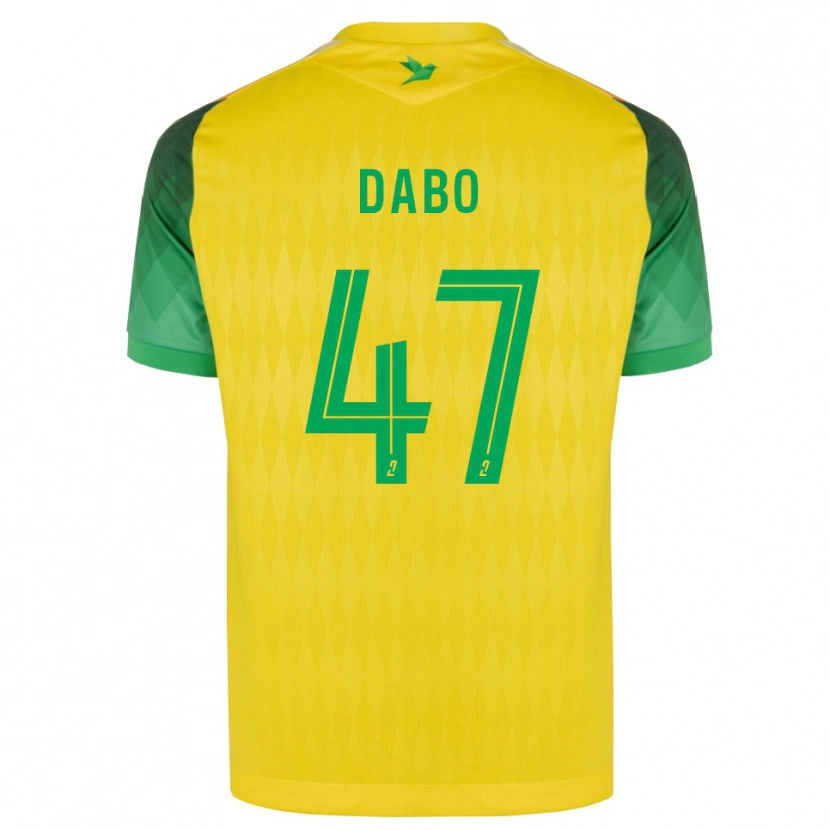 Danxen Dames Moustapha Dabo #47 Geel Groen Rood Thuisshirt Thuistenue 2026/27 T-Shirt België