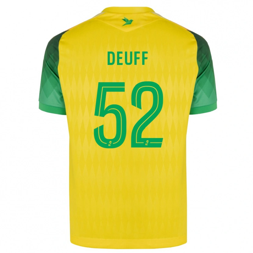 Danxen Dames Bahmed Deuff #52 Geel Groen Rood Thuisshirt Thuistenue 2026/27 T-Shirt België