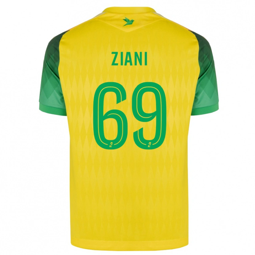 Danxen Dames Sacha Ziani #69 Geel Groen Rood Thuisshirt Thuistenue 2026/27 T-Shirt België