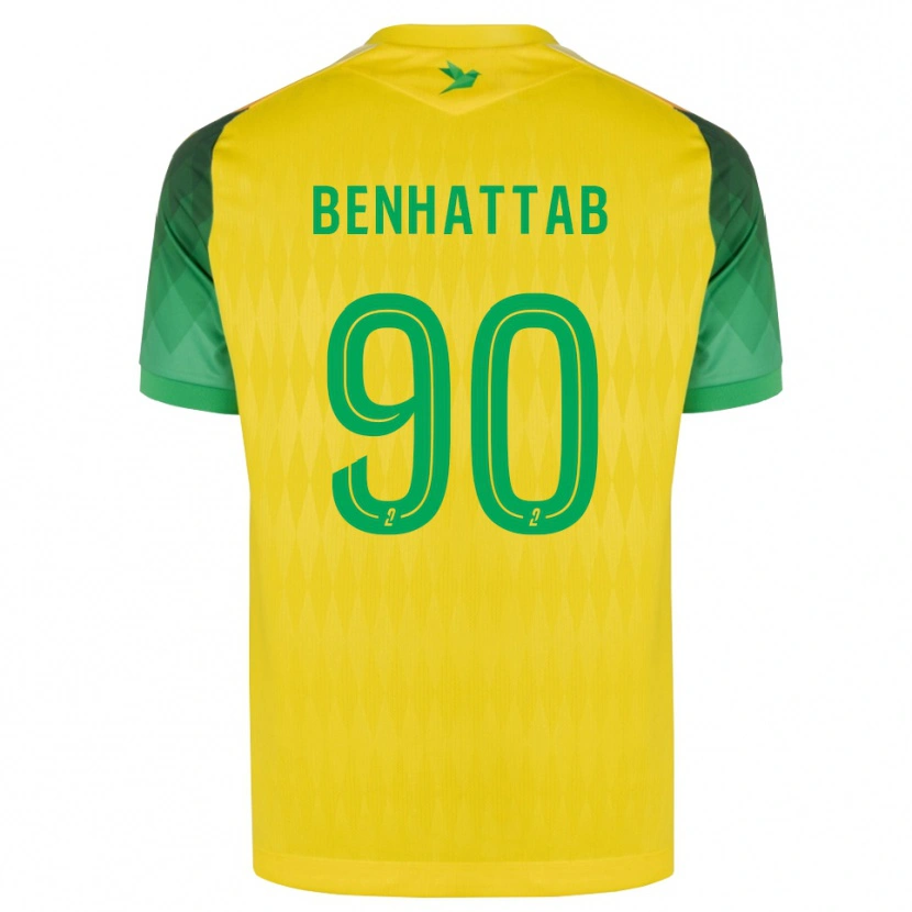 Danxen Dames Yassine Benhattab #90 Geel Groen Rood Thuisshirt Thuistenue 2026/27 T-Shirt België